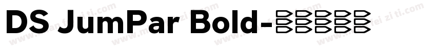 DS JumPar Bold字体转换